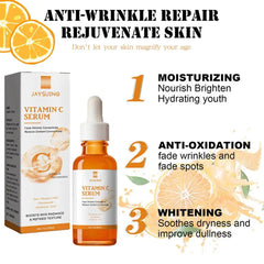 JAYSUING Vitamin C Facial Anti-Aging Serum Moisturizing Whiten Wrinkle MusclesLifting Cream