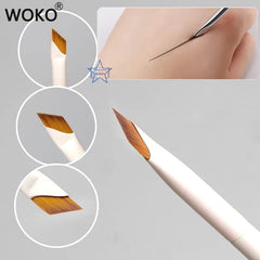 Upgrade Blade Eyeliner Brush Ultra Thin Fine Angle Flat Eyebrow Brush