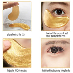 24K Gold Moisturizing Crystal Collagen Eye Mask