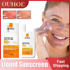 Liquid Sunscreen Moisturizing Skin Face Sunblock Foundation UV Protection