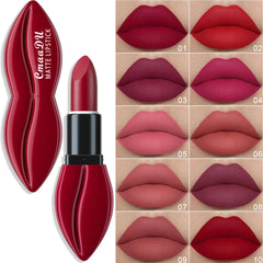 Multi Colors Lipstick Waterproof Big Mouth Nude Matte Long Lasting Lip Stick