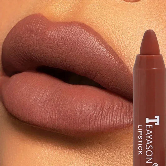 Nude Velvet Matte Lipstick Long Lasting Waterproof Color Rendering Non-stick